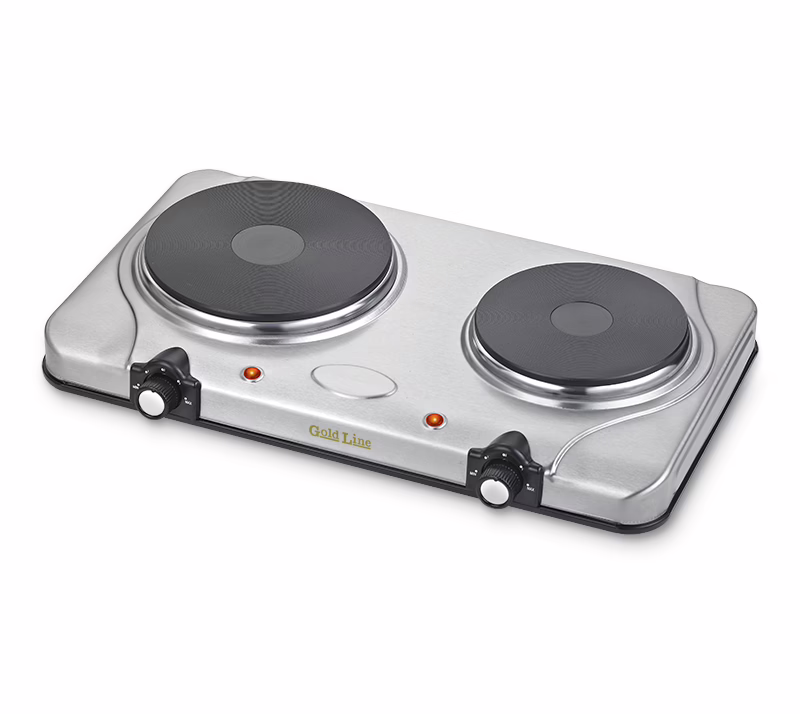 כירת בישול חשמלית זוגית נירוסטה