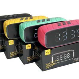 רמקול בלוטות׳ עוצמתי + שעון דיגיטלי מובנה