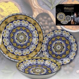 סט צלחות 18 חלקים “מרקש” פורצלן LaKitchenette שגב משה