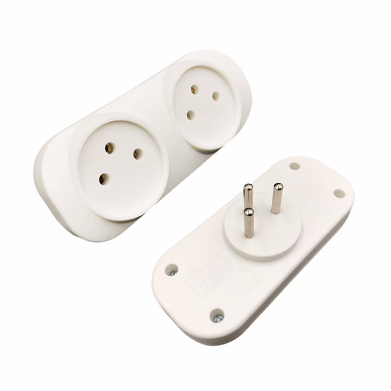 מפצל לשקע חשמל 2 יציאות