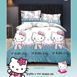 סט מצעים ״הלו קיטי״ כותנה יחיד