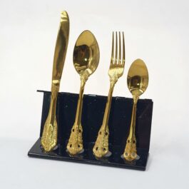 סט סכו״ם יוקרתי 24 חלקים מוזהב