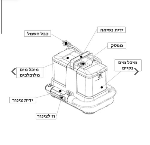 ⁦מכונת ניקוי שואבת שוטפת⁩ – תמונה ⁦2⁩