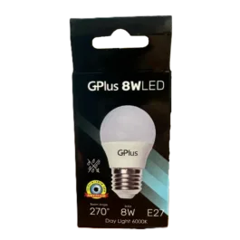 נורת לד E27 כדור 8W אור יום GPlus