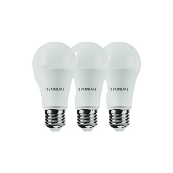 שלישיית נורות E27 לד 10W מבית HYUNDAI