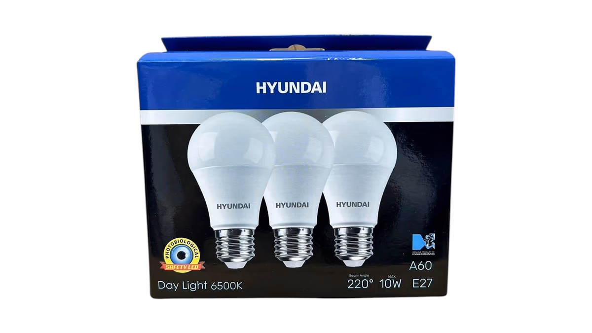 שלישיית נורות E27 לד 10W מבית HYUNDAI