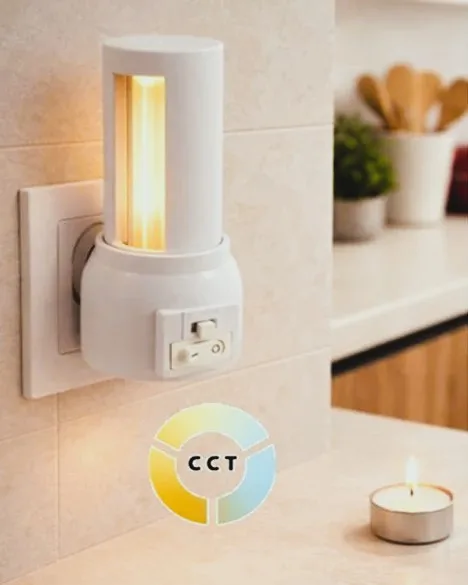 מנורת שבת+תריס CCT 3W לשקע חשמל
