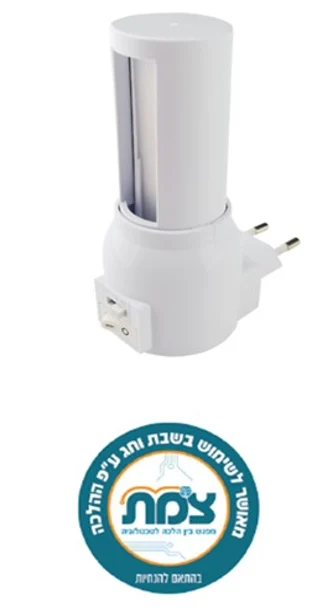 מנורת שבת+תריס CCT 3W לשקע חשמל