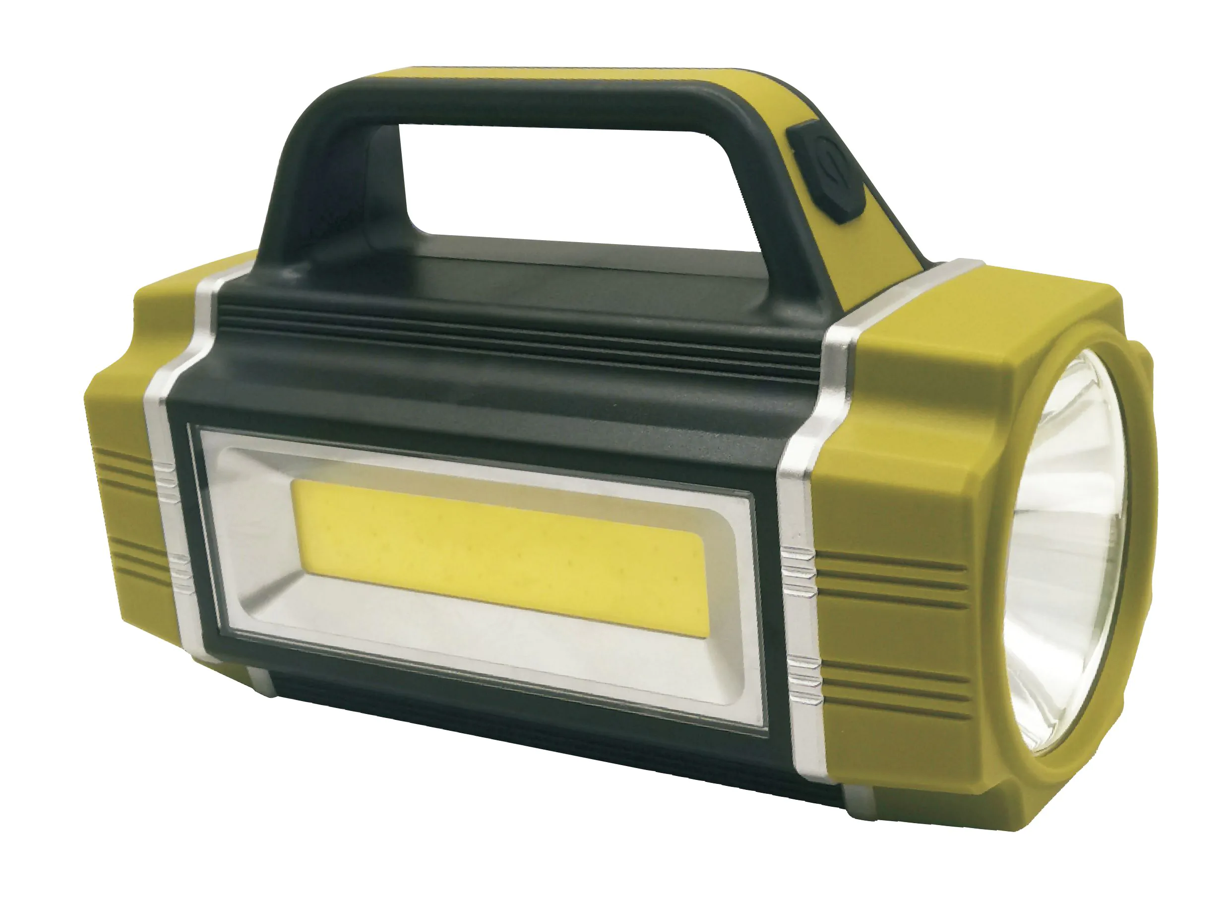 פנס יד נטען 5W+5W עם פאנל סולארי וסוללת גיבוי