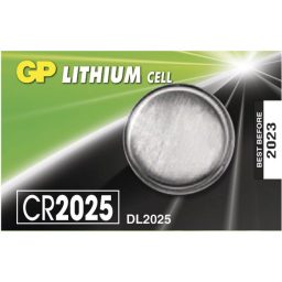 סוללה ליתיום CR2025 כפתור GP